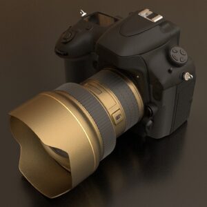 Black Nikon DSLR Camera - Wide Lens