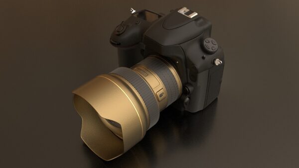 Black Nikon DSLR Camera - Wide Lens